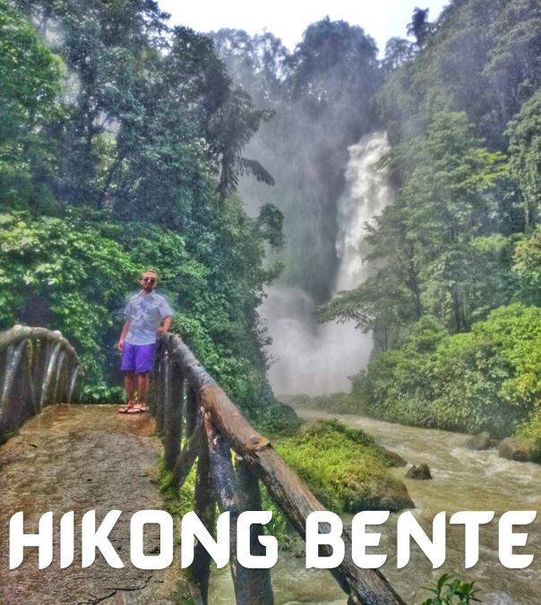 Soaking wet at Hikong Bente (Immeasurable Falls)